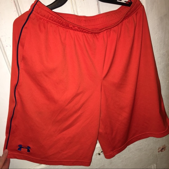 Under Armour orange/ navy stripe shorts - Picture 3 of 4